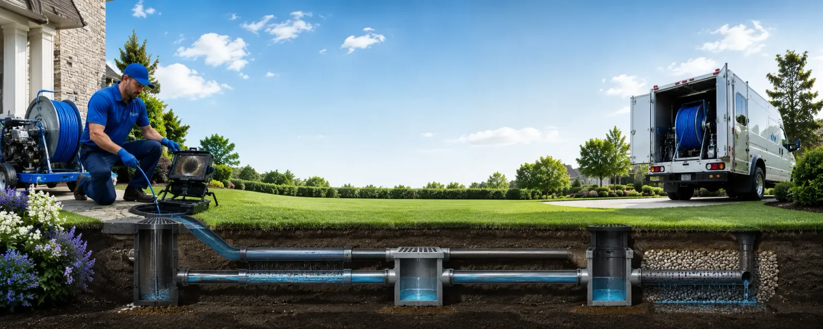 Outdoor drain cleaning information for Yulan, NY